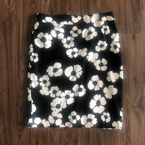 Loft Floral Pencil Skirt